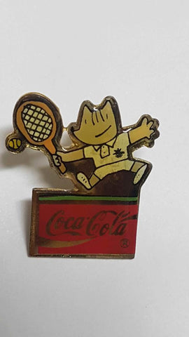 Pins: Cobi tenista, Coca Cola. Mascota de las Olimpiadas de Barcelona 1992