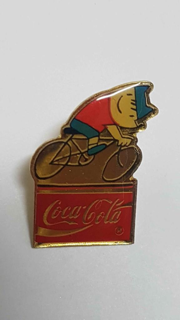 Pins: Cobi ciclista, Coca Cola. Mascota de las Olimpiadas de Barcelona 1992