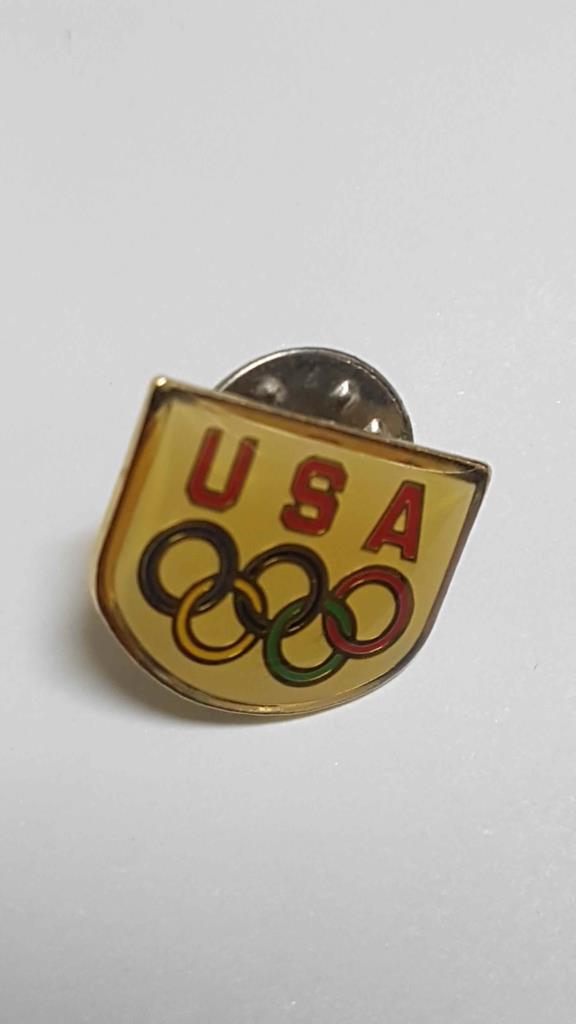 Pins: USA junto a los 5 anillos Juegos Olimpicos