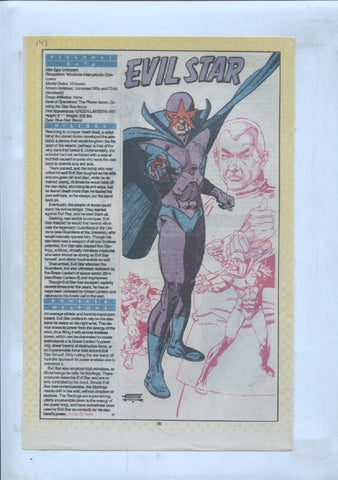 Ficha personaje DC Comics numero 147: Evil Star + Enforger + The Eradicator