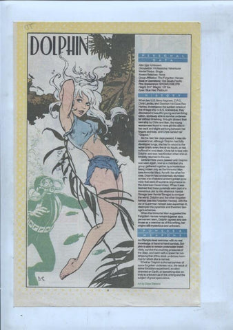 Ficha personaje DC Comics numero 155: Dolphin + Doll Man