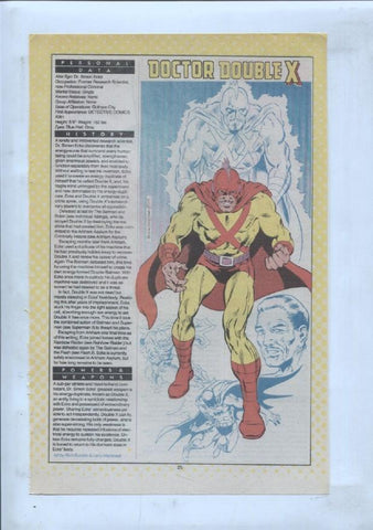Ficha personaje DC Comics numero 161: Doctor Fate + Doctor Double X