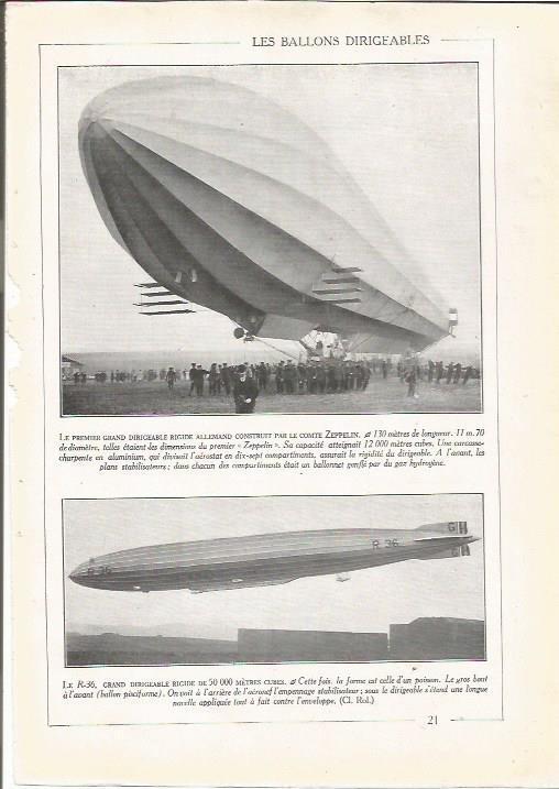 LAMINA 25686: El R-36 y un zepelin de Alemania