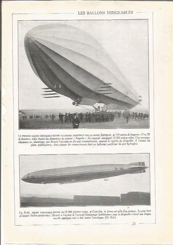LAMINA 25686: El R-36 y un zepelin de Alemania