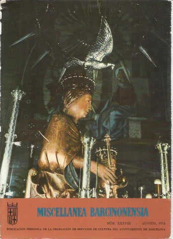 LAMINA 25668: Portada de la revista Miscellanea Barcinonensia,  numero XXXVII