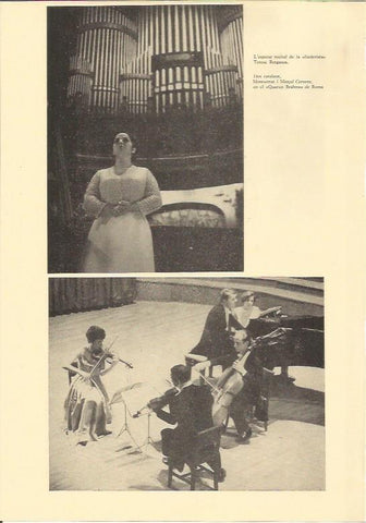 LAMINA 25660: Teresa Berganza y el Quartet Brahms de Roma