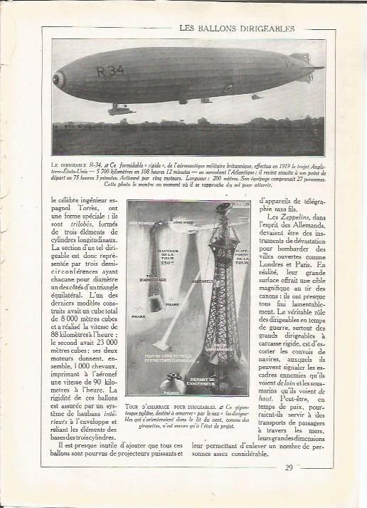 LAMINA 25690: El dirigible R-34 y torre para dirigibles