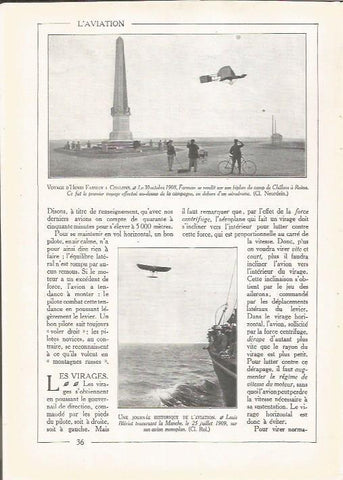 LAMINA 25691: Viaje de Henri Farman a Chalons