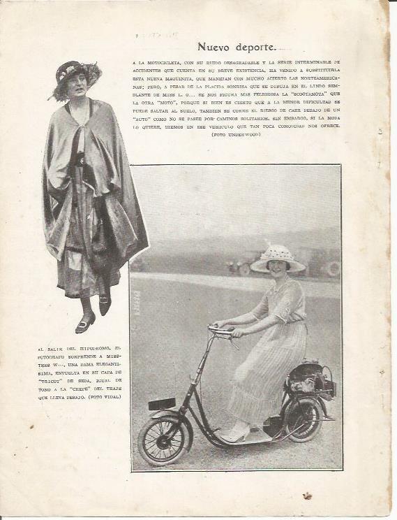 LAMINA 25716: Damas en motocicleta