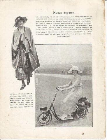 LAMINA 25716: Damas en motocicleta