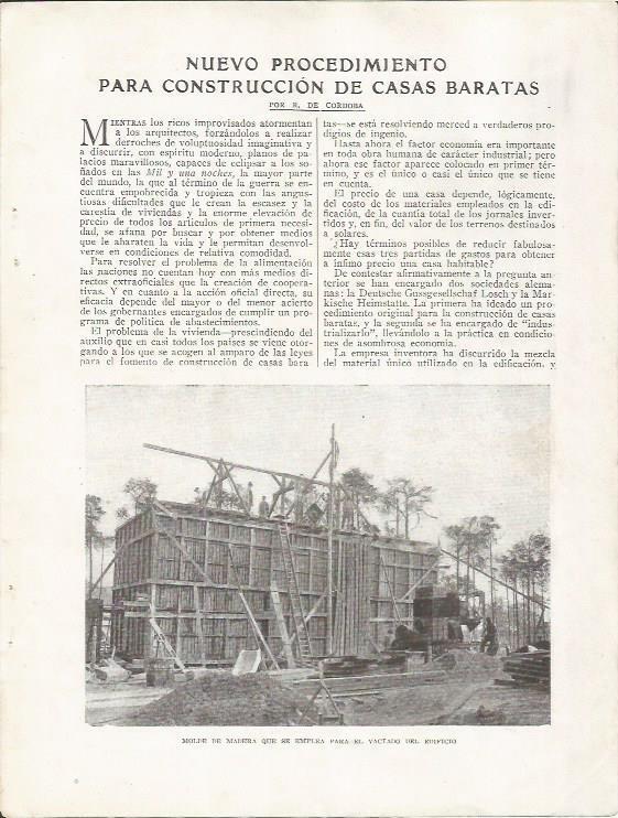 LAMINA 25713: Molde de madera para construccion de casas