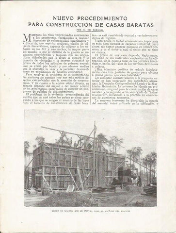 LAMINA 25713: Molde de madera para construccion de casas