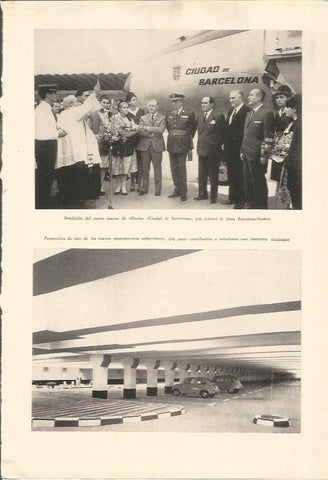 LAMINA 25620: Bendicion del avion Ciudad de Barcelona de Iberia