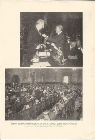 LAMINA 25619: Jose Maria de Porcioles nombrado Miembro de Honor del Instituto de Estudios Hispanicos