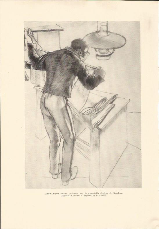 LAMINA 25603: Dibujo de Xavier Nogues