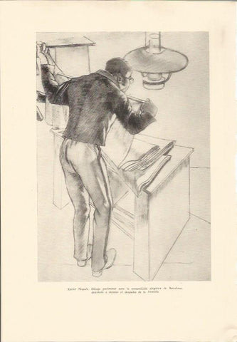 LAMINA 25603: Dibujo de Xavier Nogues