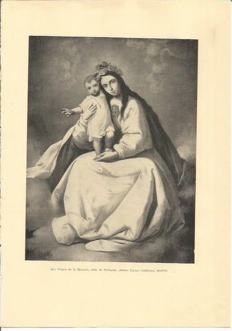 LAMINA 25595: La Virgen de la Merced, por Zurbaran