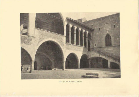 LAMINA 25649: Patio de los Reyes de Mallorca en Perpiñan