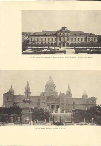 LAMINA 25645: La Ciutadella y el Palau Nacional en Barcelona