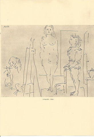LAMINA 25630: Litografia del 1954, por Picasso