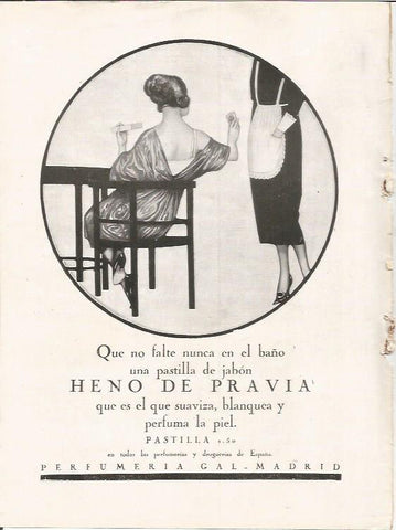 LAMINA 25815: Publicidad de jabon Heno de Pravia