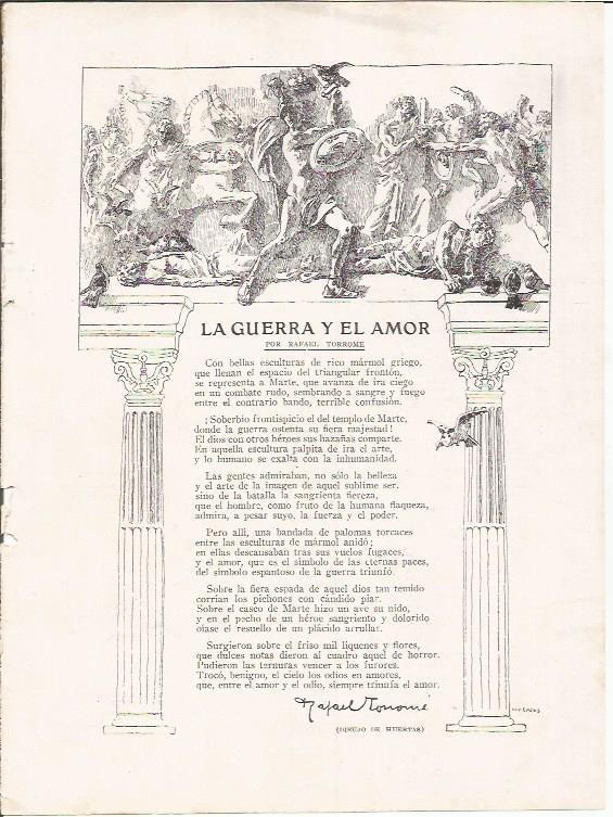 LAMINA 25813: La guerra y el amor, por Rafael Torrome y dibujo de Huertas