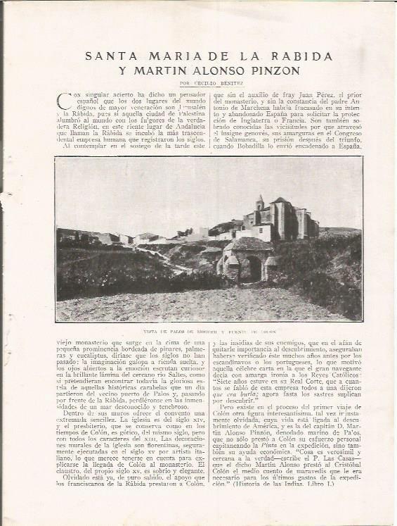 LAMINA 25811: Vista de Palos de Moguer