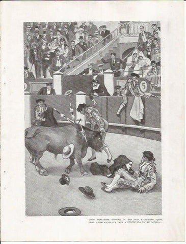 LAMINA 25835: Dibujo taurino de Huertas