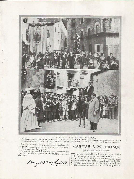LAMINA 25783: Fiestas de Verano en Guipuzcoa