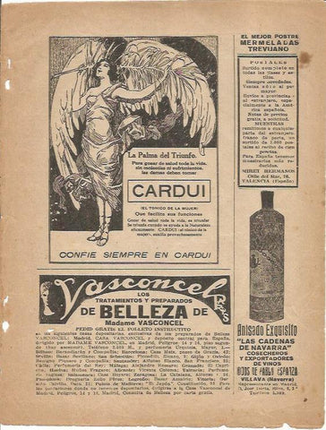 LAMINA 25771: Publicidad de Vasconcel y de Cardui