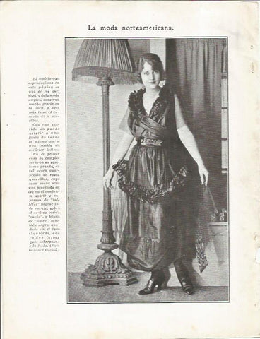 LAMINA 25766: Vestido a la moda de Estados Unidos