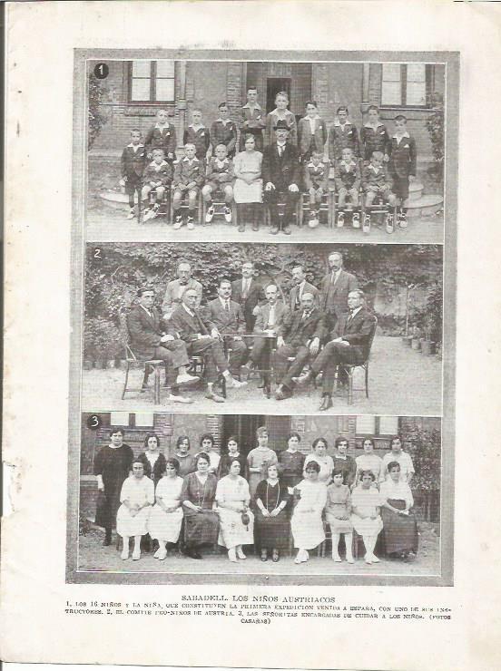 LAMINA 25762: Niños de Austria de visita a Sabadell, Barcelona