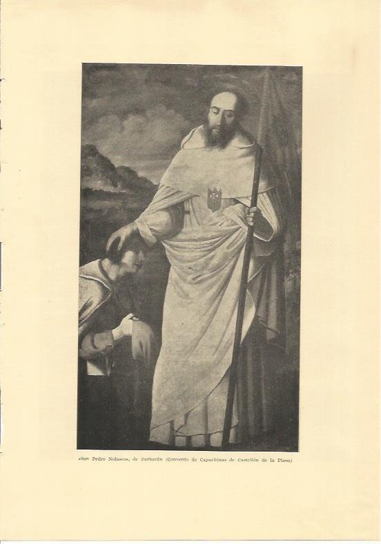LAMINA 25593: San Pedro Nolasco, por Zurbaran