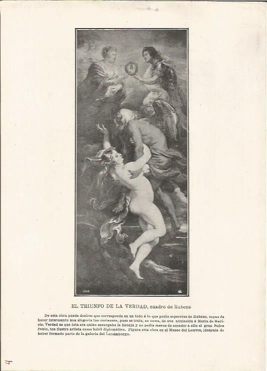 LAMINA 25426: El triunfo de la verdad, por Rubens