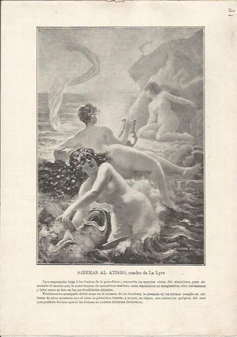 LAMINA 25407: Sirenas al atisbo, por La Lyre