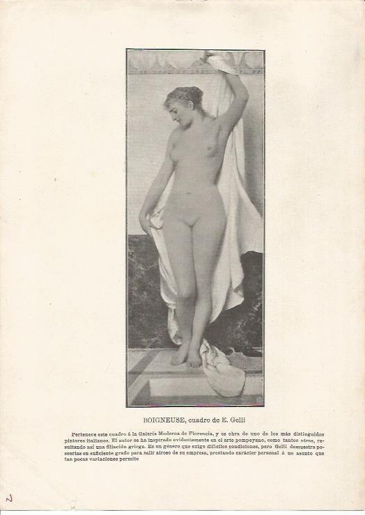 LAMINA 25428: Boigneuse, por E. Gelli