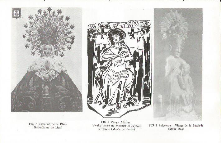 LAMINA 25459: Virgen de Lledo, Virgen Lactante y Virgen de la Sacristia