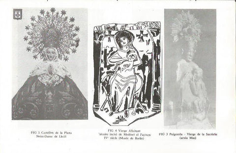 LAMINA 25459: Virgen de Lledo, Virgen Lactante y Virgen de la Sacristia