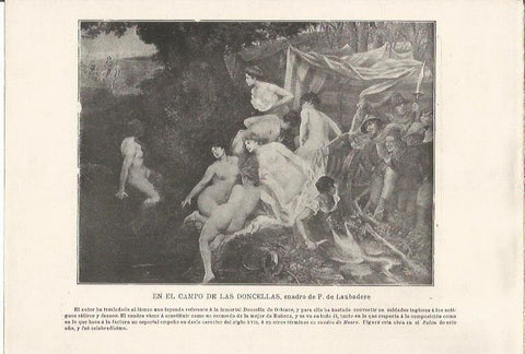 LAMINA 25433: En el campo de las doncellas, por P. de Laubadere