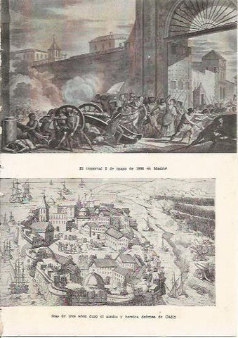 LAMINA 25341: El 2 de mayo en Madrid y defensa de Cadiz
