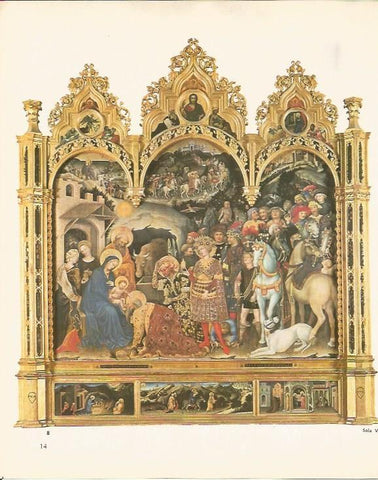 LAMINA 25365: Adoracion de los magos, por Gentile da Fabriano