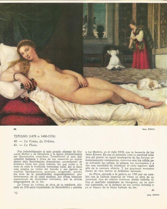 LAMINA 25384: La Venus de Urbino, por Tiziano