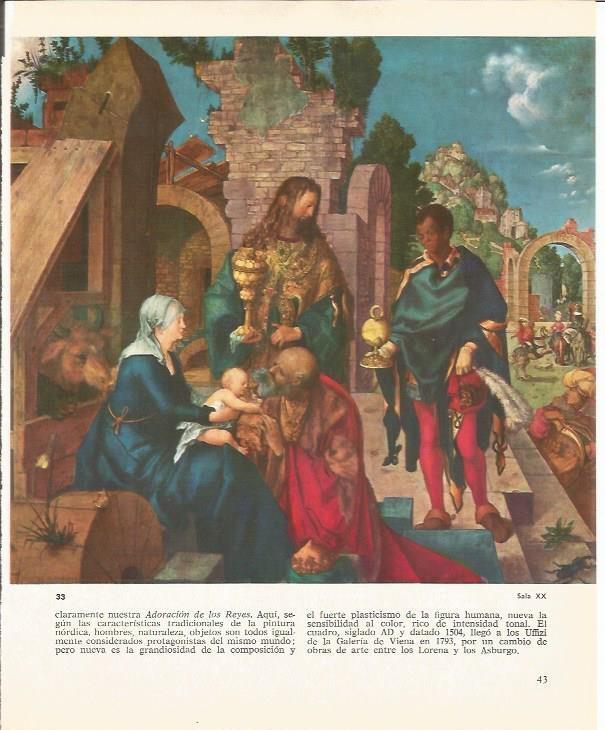 LAMINA 25380: Adoracion de los Reyes, por Albert Dourer