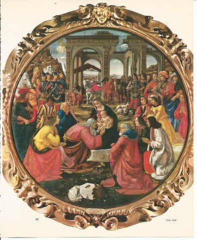 LAMINA 25374: Adoraciones de los Reyes, por D. Ghirlandaio