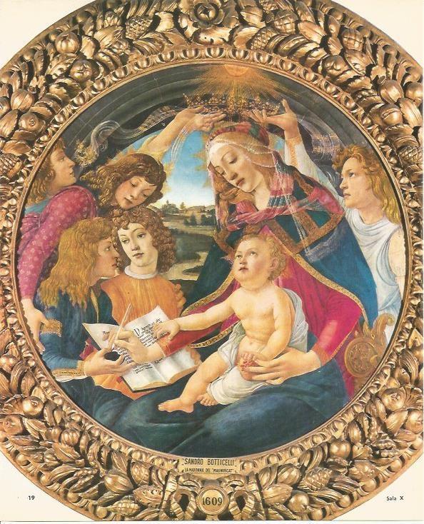 LAMINA 25372: La Virgen del Magnificat, por Botticelli