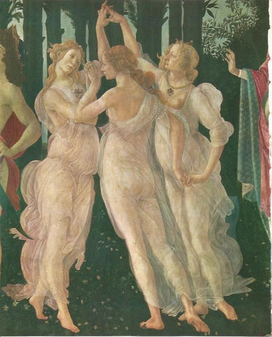 LAMINA 25370: Detalle de Alegoria de la Primavera, por Botticelli