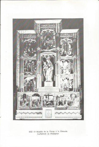 LAMINA 25462: Retablo de la Virgen de la catedral de Perpiñan