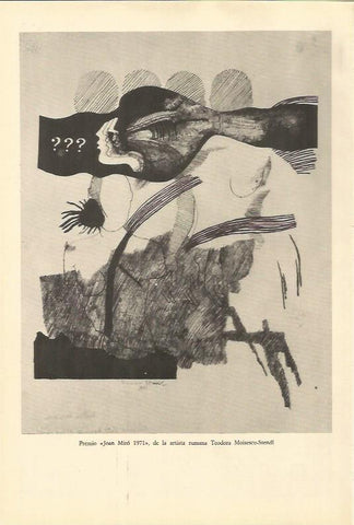 LAMINA 25554: Premio Joan Miro 1971 a Teodora Moisescu-Stendl