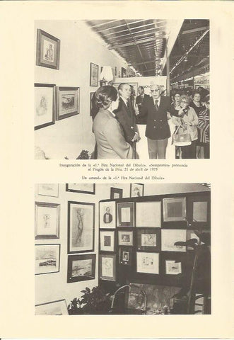 LAMINA 25545: Inauguracion de la Ia Fira del Dibuix en Barcelona en 1975