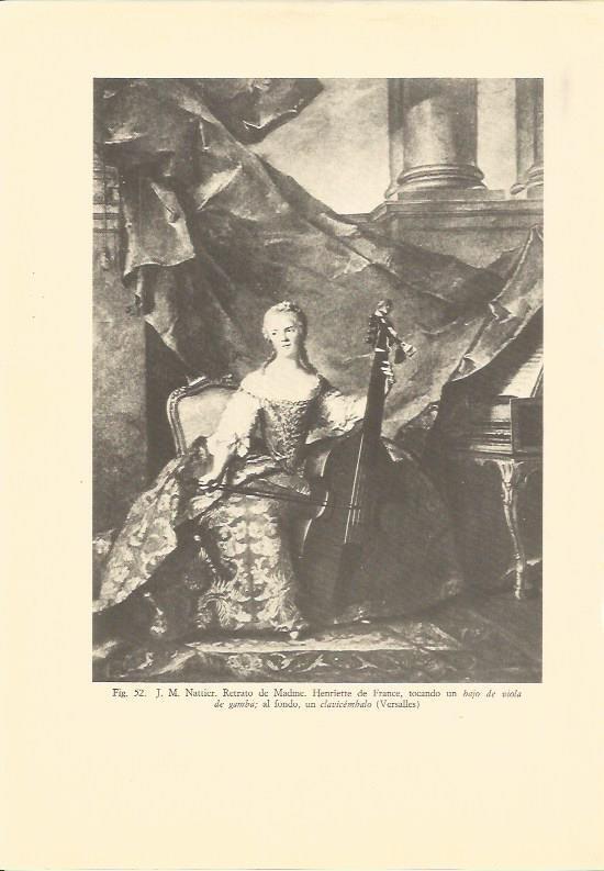 LAMINA 25534: Retrato de Madame Henriette de France, por Nattier